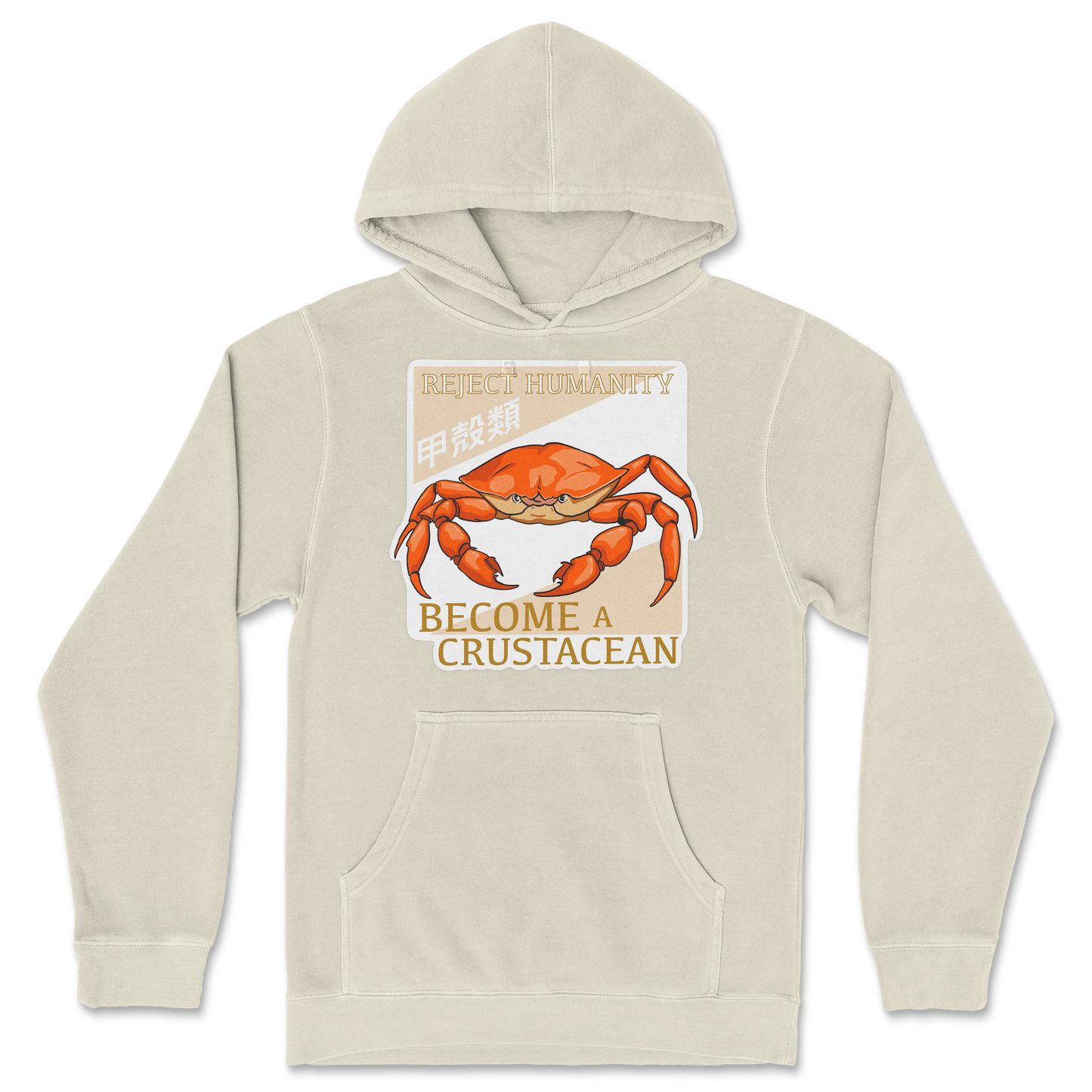Independent Clothing Co. Hoodie Embrace the Crab in Ivory