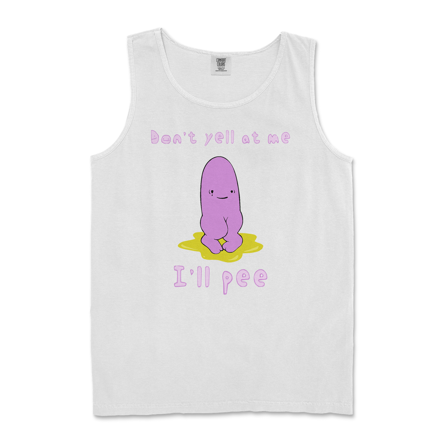 Comfort Colors Tank Top Dont Yell 2 in White