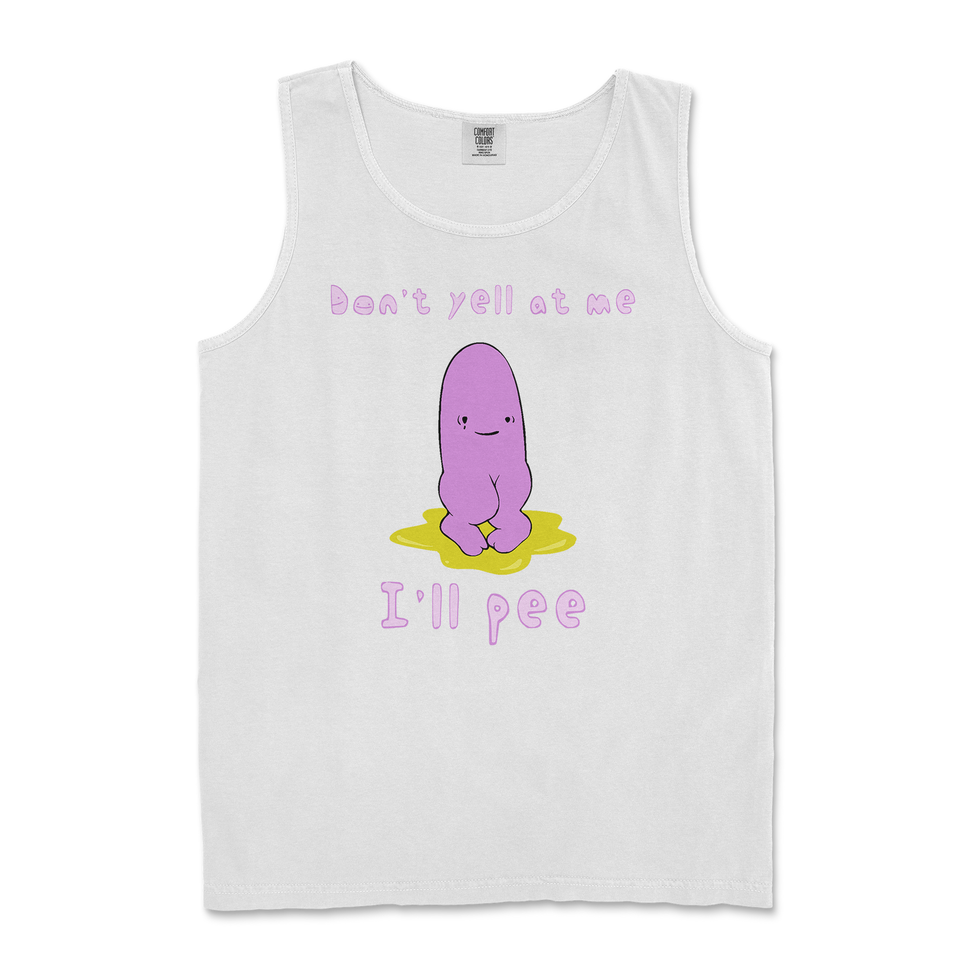 Comfort Colors Tank Top Dont Yell 2 in White