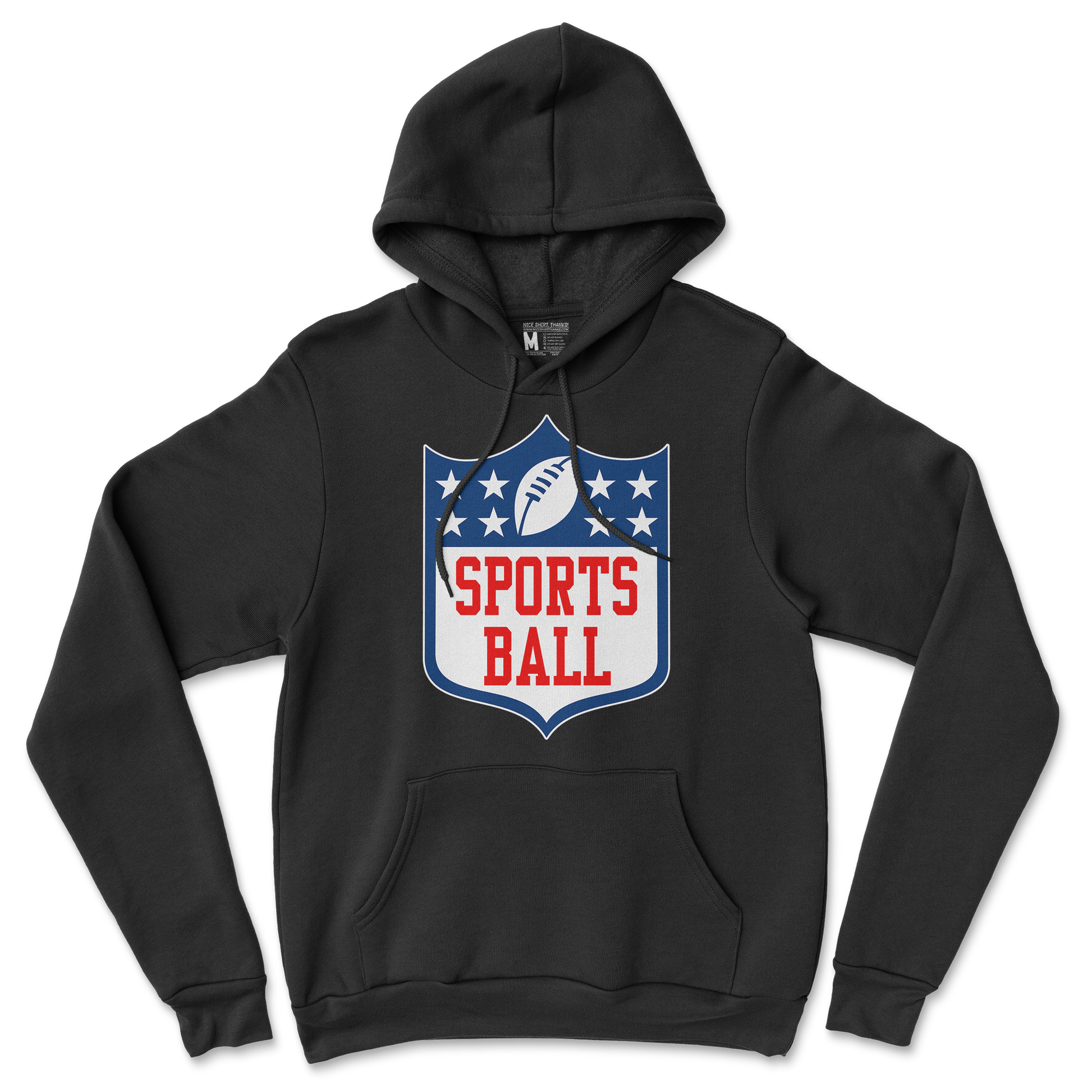 Gildan SoftStyle Hoodie Sports Ball in Back