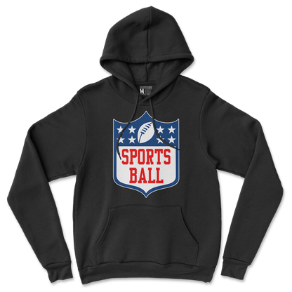 Gildan SoftStyle Hoodie Sports Ball in Back