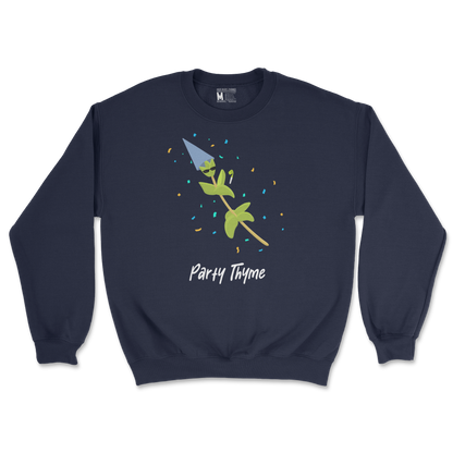 Gildan SoftStyle Crew Neck Party Thyme in Navy