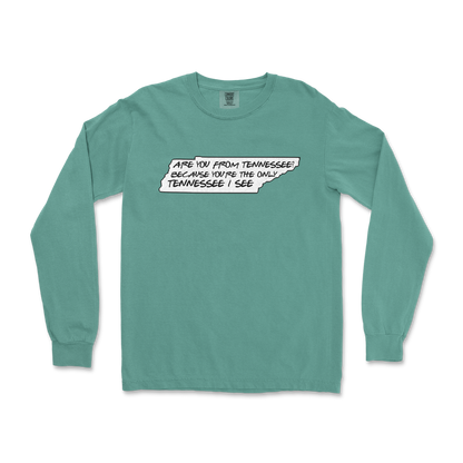 Comfort Colors Long Sleeve Tennessee in LightGreen