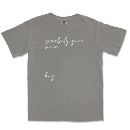 Comfort Colors T-Shirt Hug Me in Grey