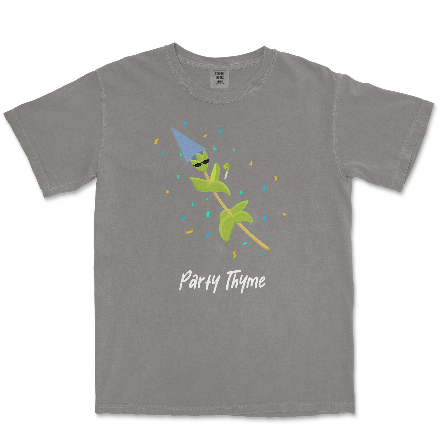 Comfort Colors T-Shirt Party Thyme in Grey