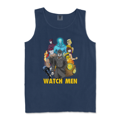 Comfort Colors Tank Top Watch Men in TrueNavy