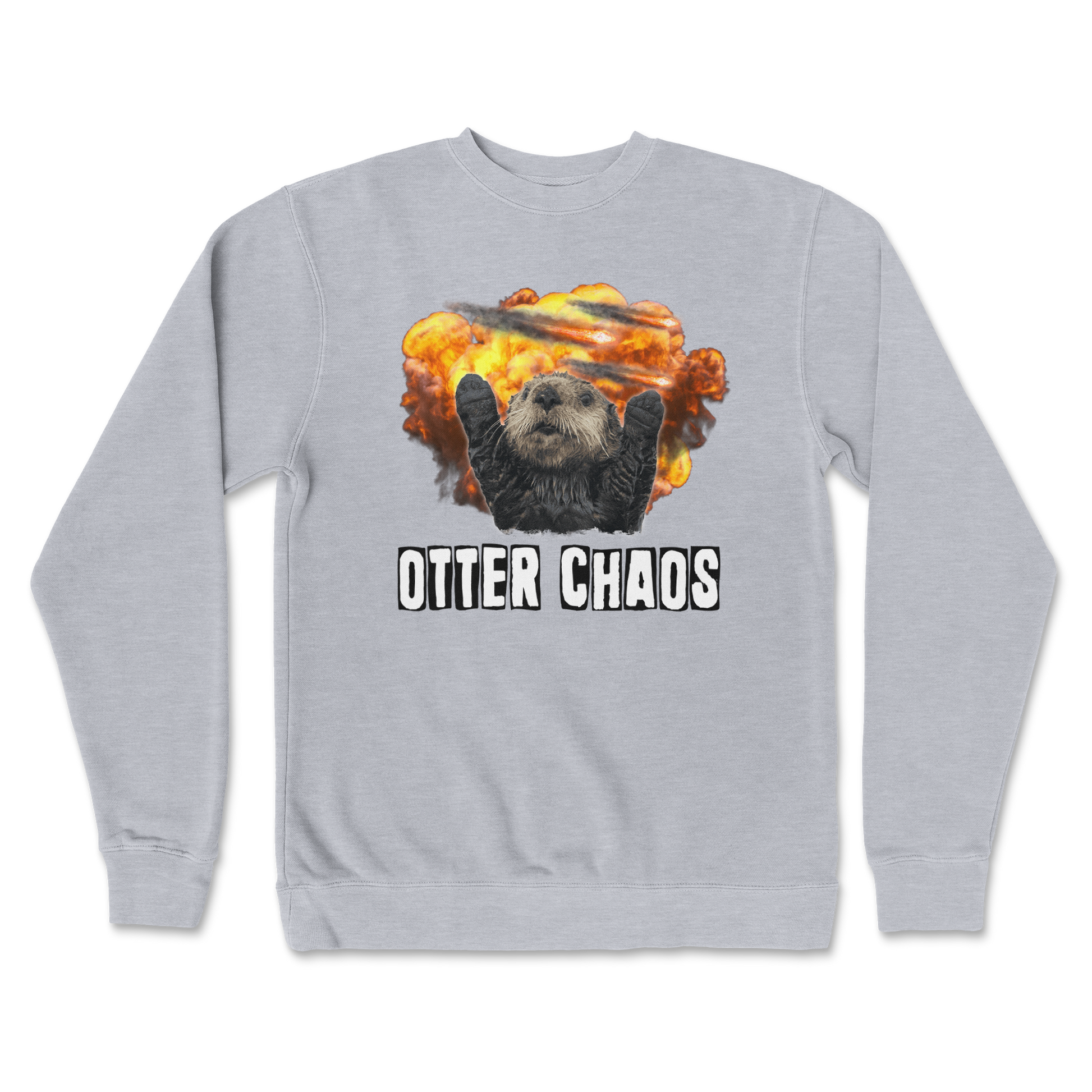 Independent Clothing Co. Crew Neck Otter Chaos in GreyHeather