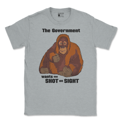 Gildan SoftStyle T-Shirt The Government Hates Me  in Sport-Grey