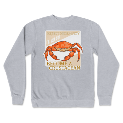Independent Clothing Co. Crew Neck Embrace the Crab in Grey Heather