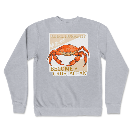 Independent Clothing Co. Crew Neck Embrace the Crab in Grey Heather