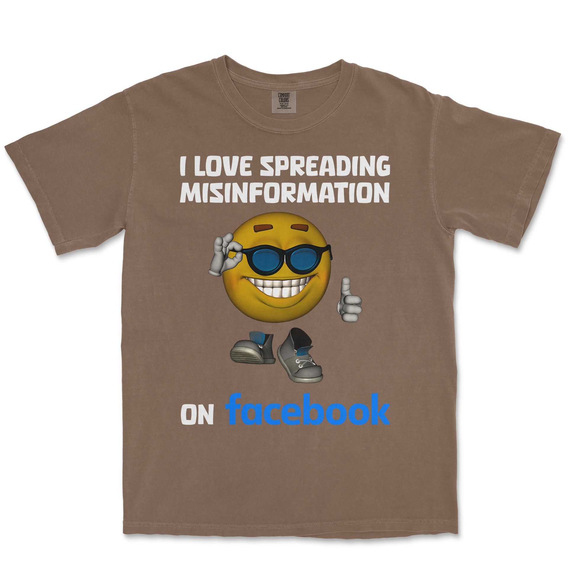 Comfort Colors T-Shirt Spreadin Misinformation in Espresso