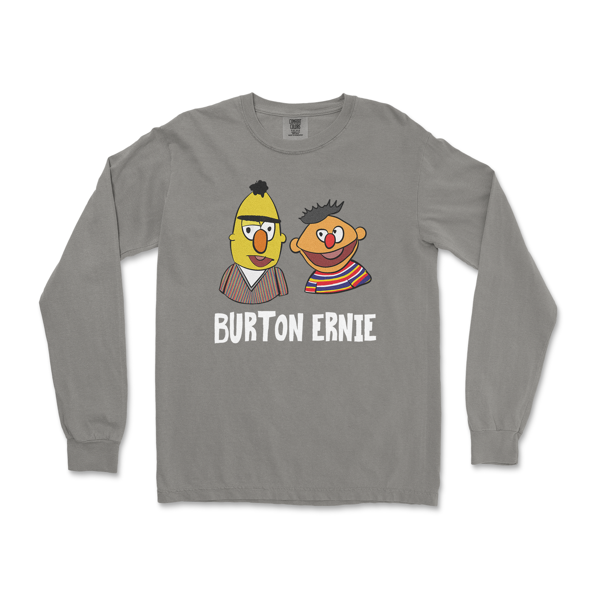 Comfort Colors Long Sleeve Burton Ernie in Grey