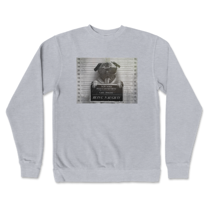 Independent Clothing Co. Crew Neck Naughty Pug in GreyHeather