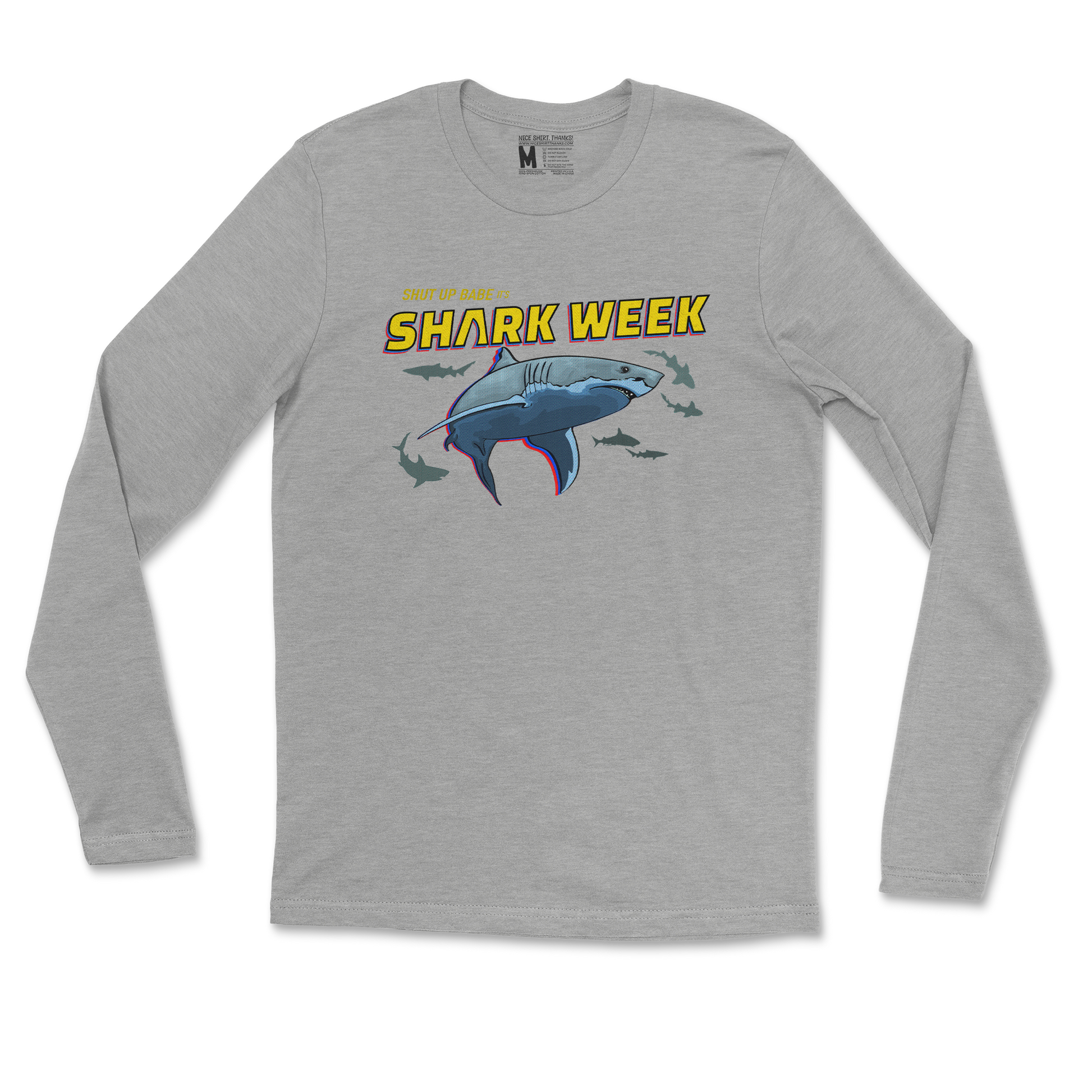 Gildan SoftStyle Long Sleeve in Sports Grey