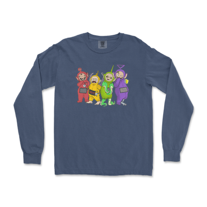 Comfort Colors Long Sleeve Telatubbies in Midnight