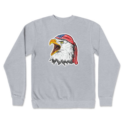 Independent Clothing Co. Crew Neck Freedom Eagle in Grey Heather