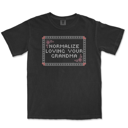 Comfort Colors T-Shirt Cross Stitch in Black