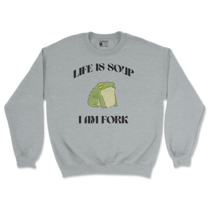 Gildan SoftStyle Crew Neck Life is Soup in Sports Grey