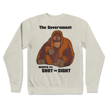 Independent Clothing Co. Crew Neck The Government Hates Me  in Bone