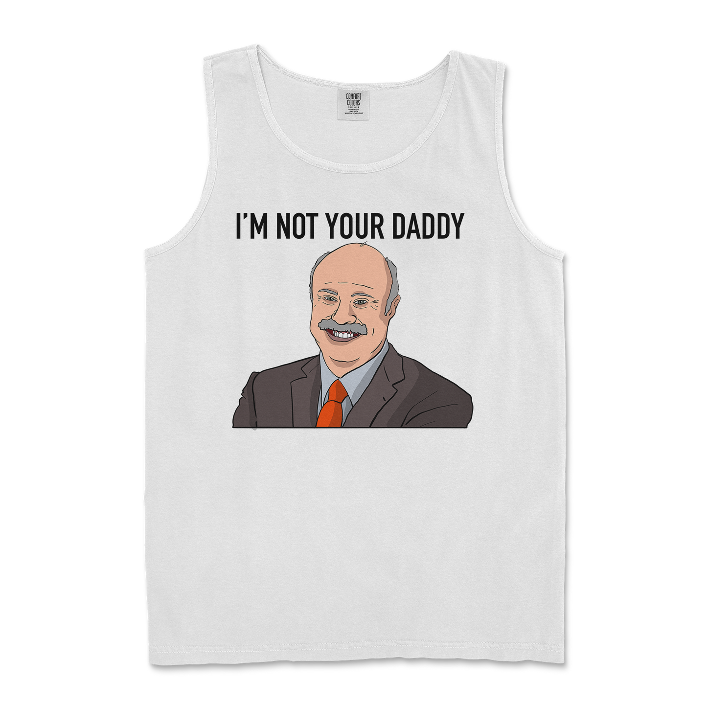 Comfort Colors Tank Top Daddy Phil in White