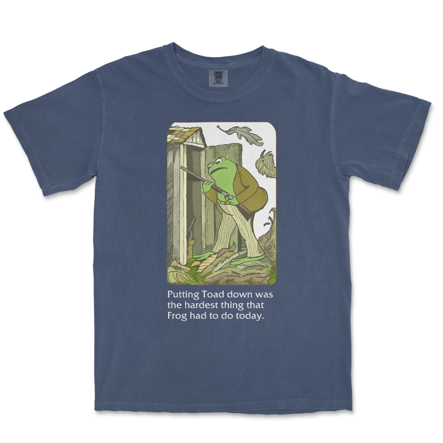 Comfort Colors T-Shirt Frog and Toad  in Midnight