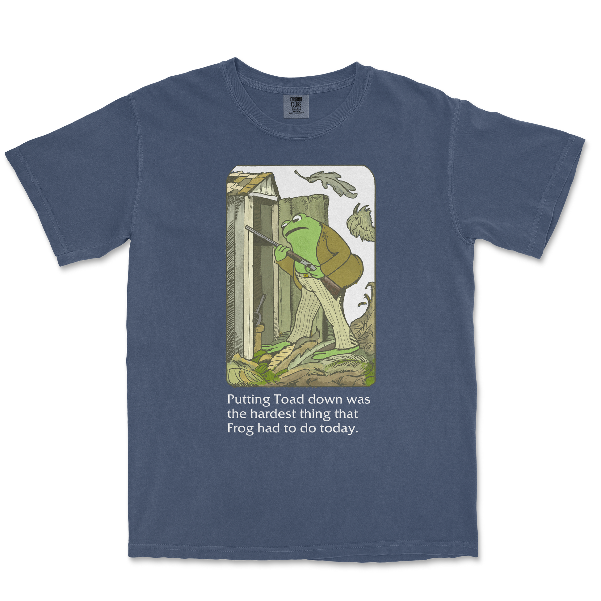 Comfort Colors T-Shirt Frog and Toad  in Midnight