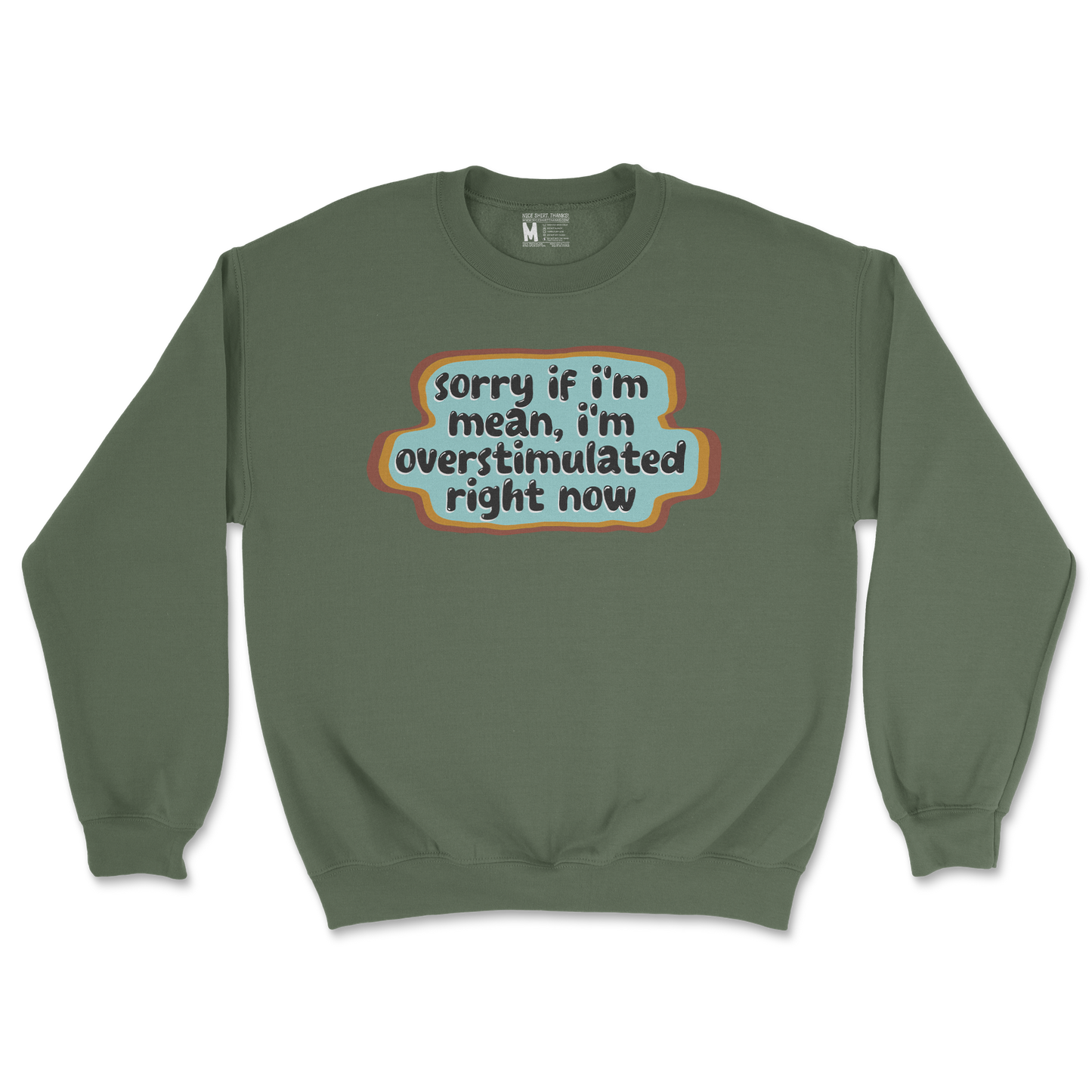 Gildan SoftStyle Crew Neck in Military Green