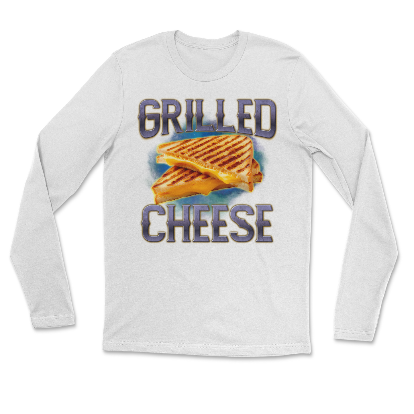 The Nice Shirt Long Sleeve Grilled Cheese  in White