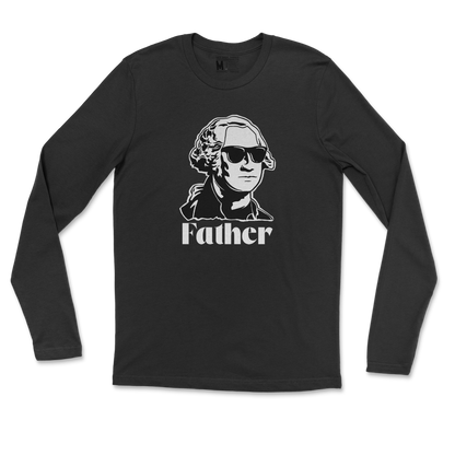 Gildan SoftStyle Long Sleeve Father  in Black