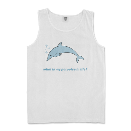 Comfort Colors Tank Top Porpoise in White