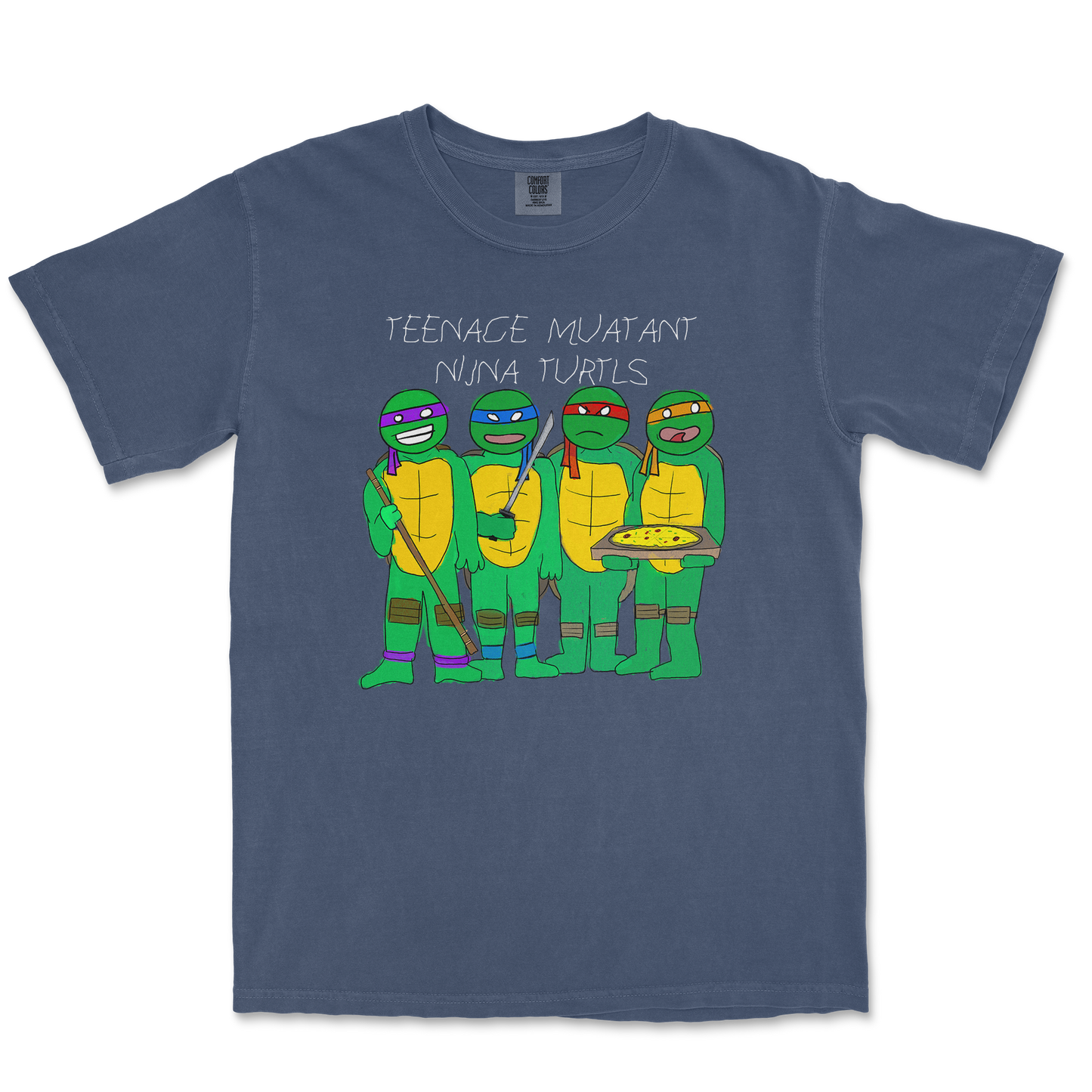 Comfort Colors T-Shirt Ninja Turtles in Midnight