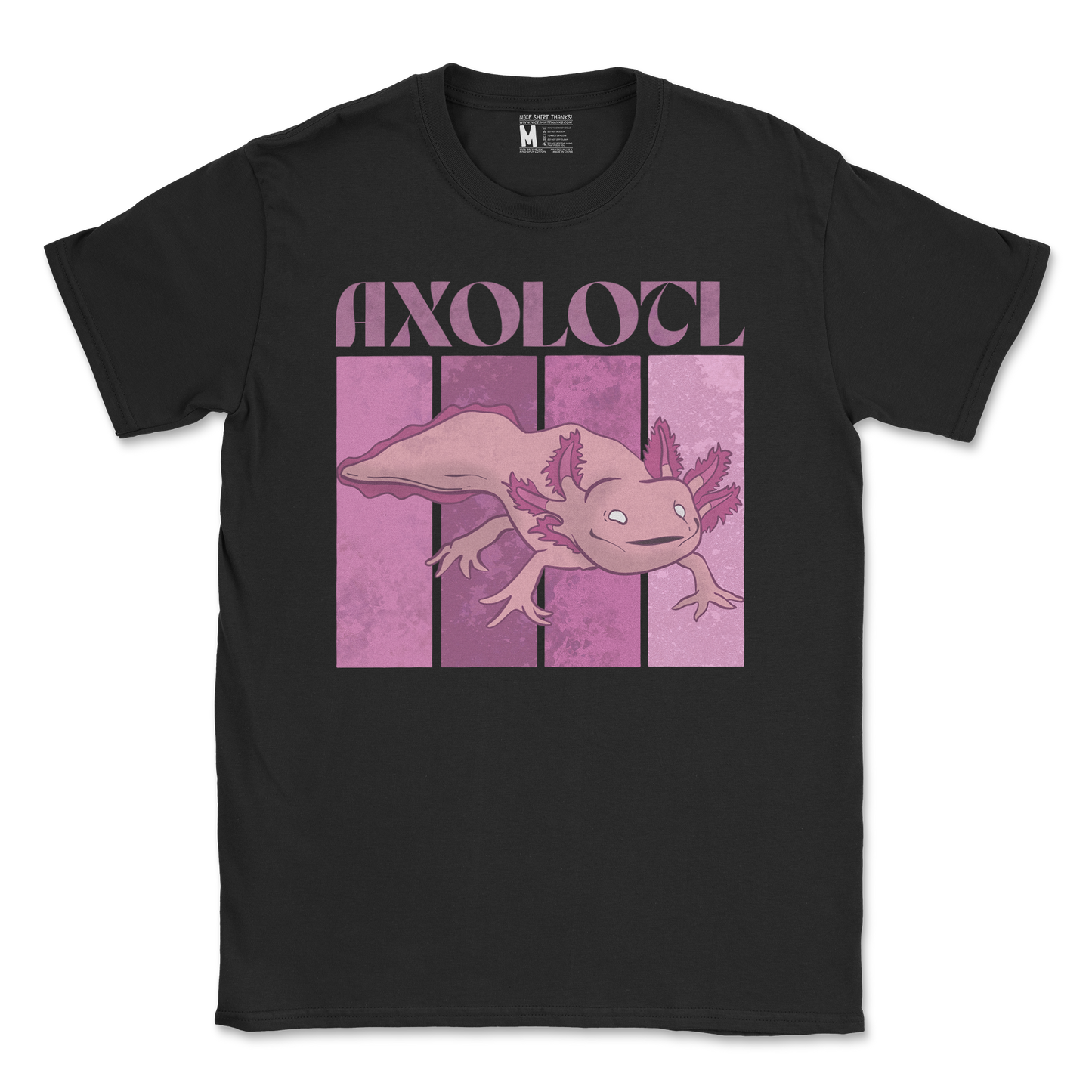 Gildan SoftStyle T-Shirt Axolotl in Black