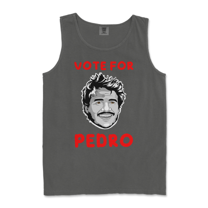 Comfort Colors Tank Top Vote For Pedro in Pepper