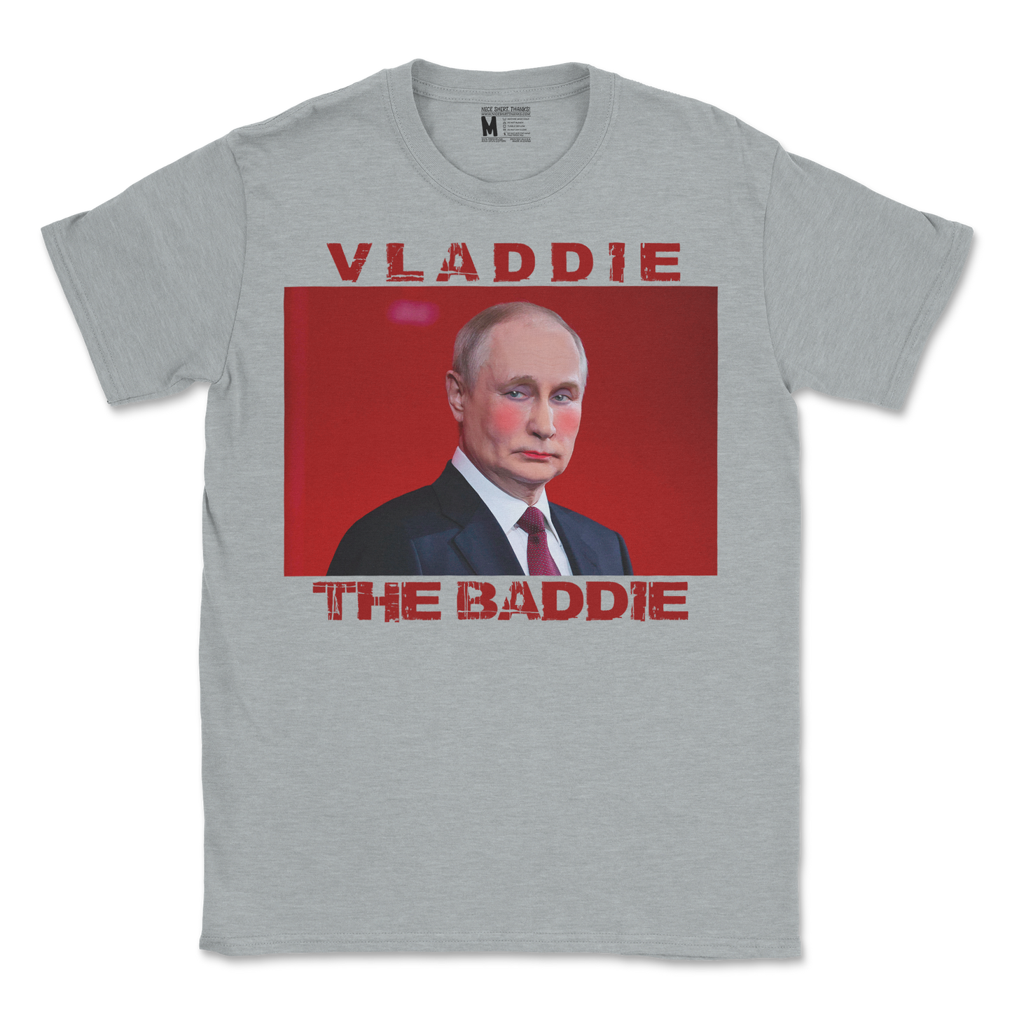 Gildan SoftStyle T-Shirt Vladdie The Baddie in Sports Grey