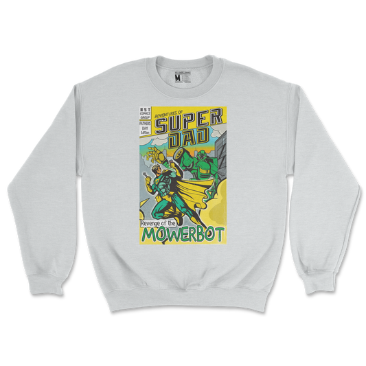 Gildan SoftStyle Crew Neck Super Dad in Sports-Grey