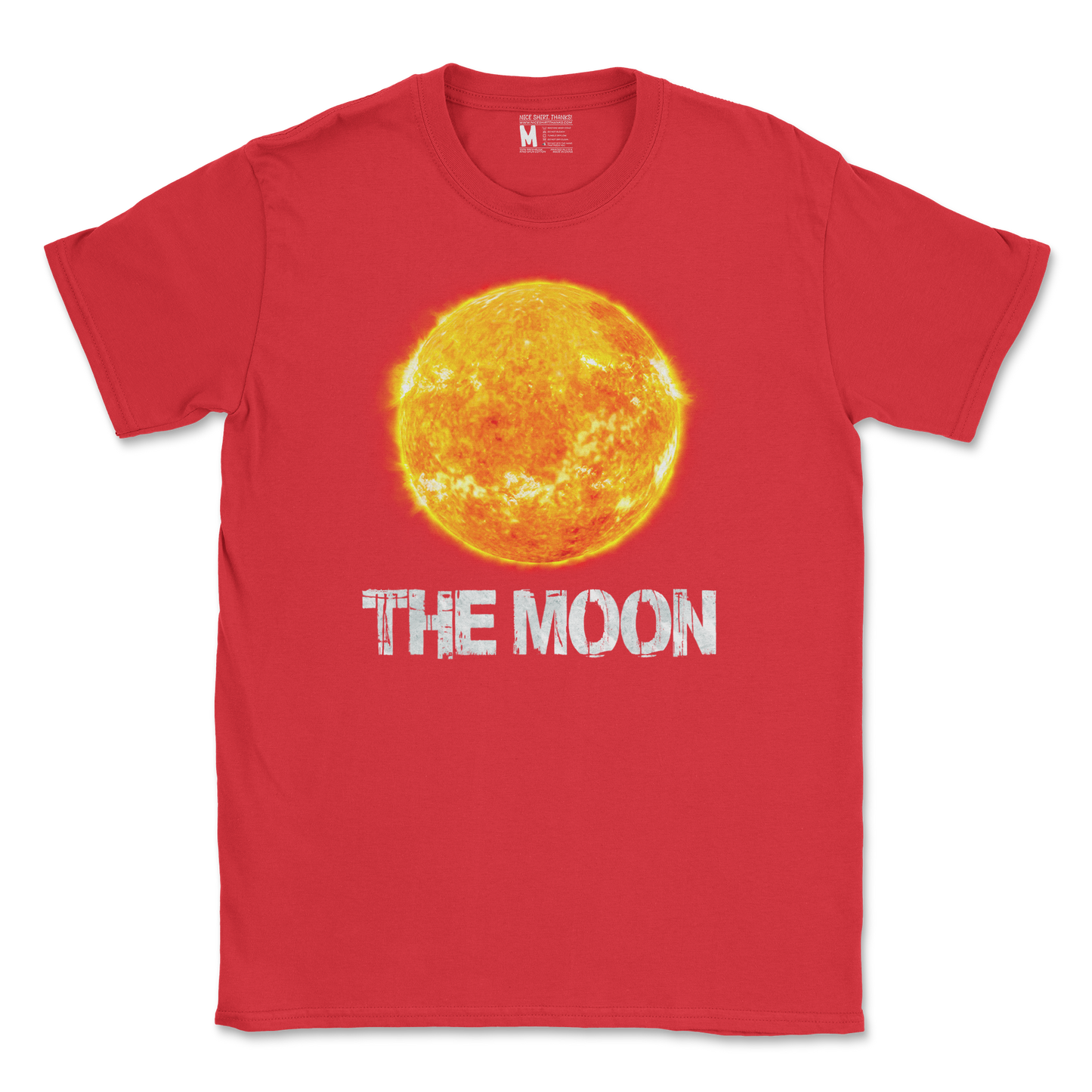 Heavy Blend T-Shirt the moon in Red