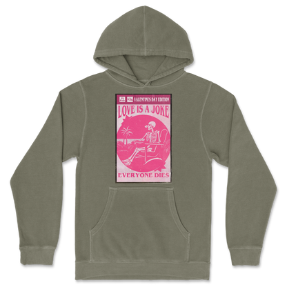 Independent Clothing Co. Hoodie Love Is A Joke in Olive