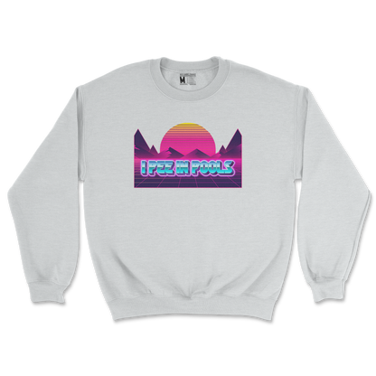 Gildan SoftStyle Crew Neck I Pee in Pools in Sports-Grey