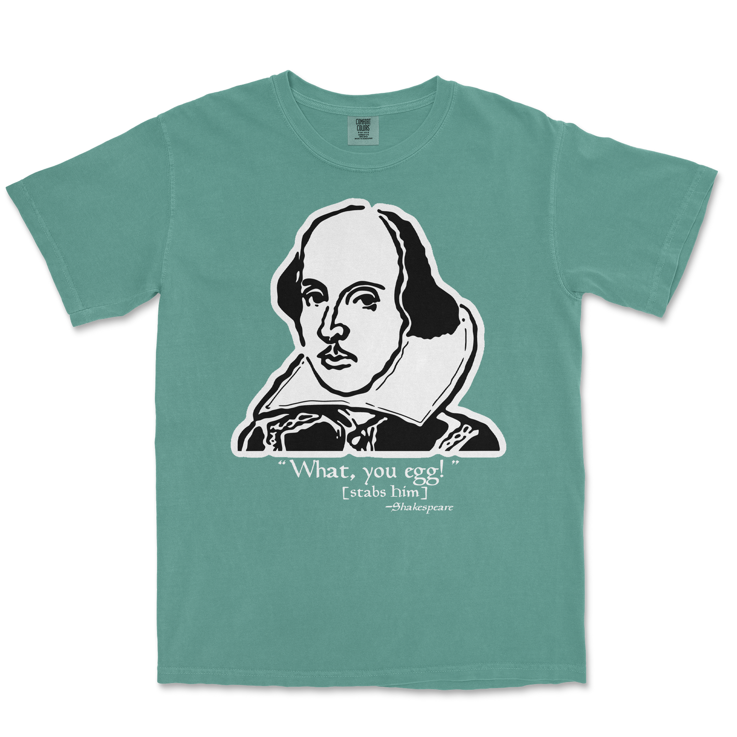 Comfort Colors T-Shirt Shakespeare Quote  in Light-Green