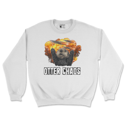 Gildan SoftStyle Crew Neck Otter Chaos in White