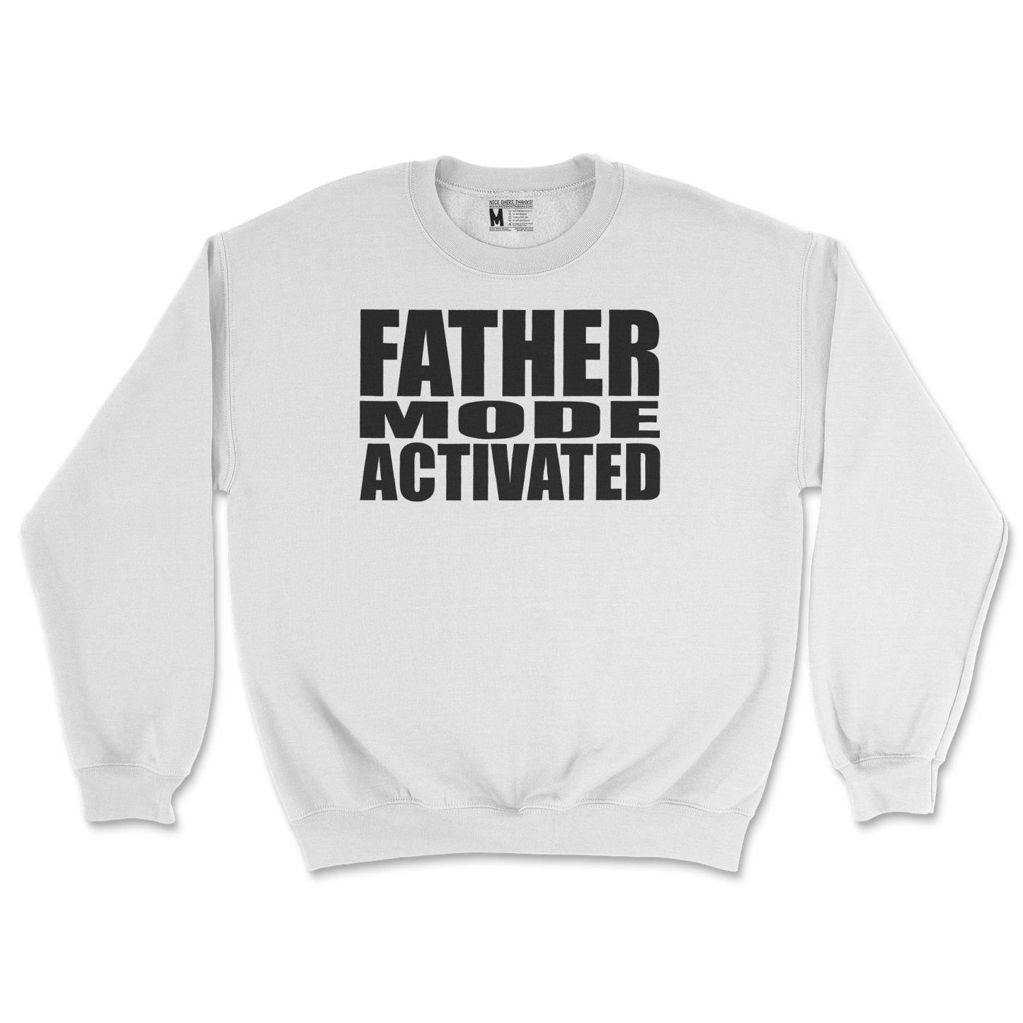 Gildan SoftStyle Crew Neck Father Mode Activated in White