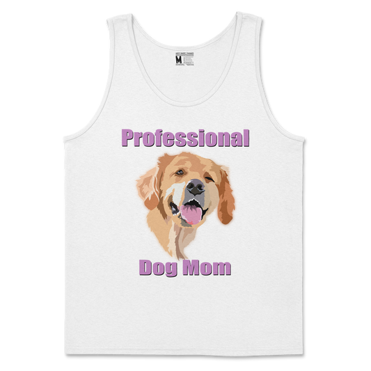 Gildan SoftStyle Tank Top Dog Mom in White