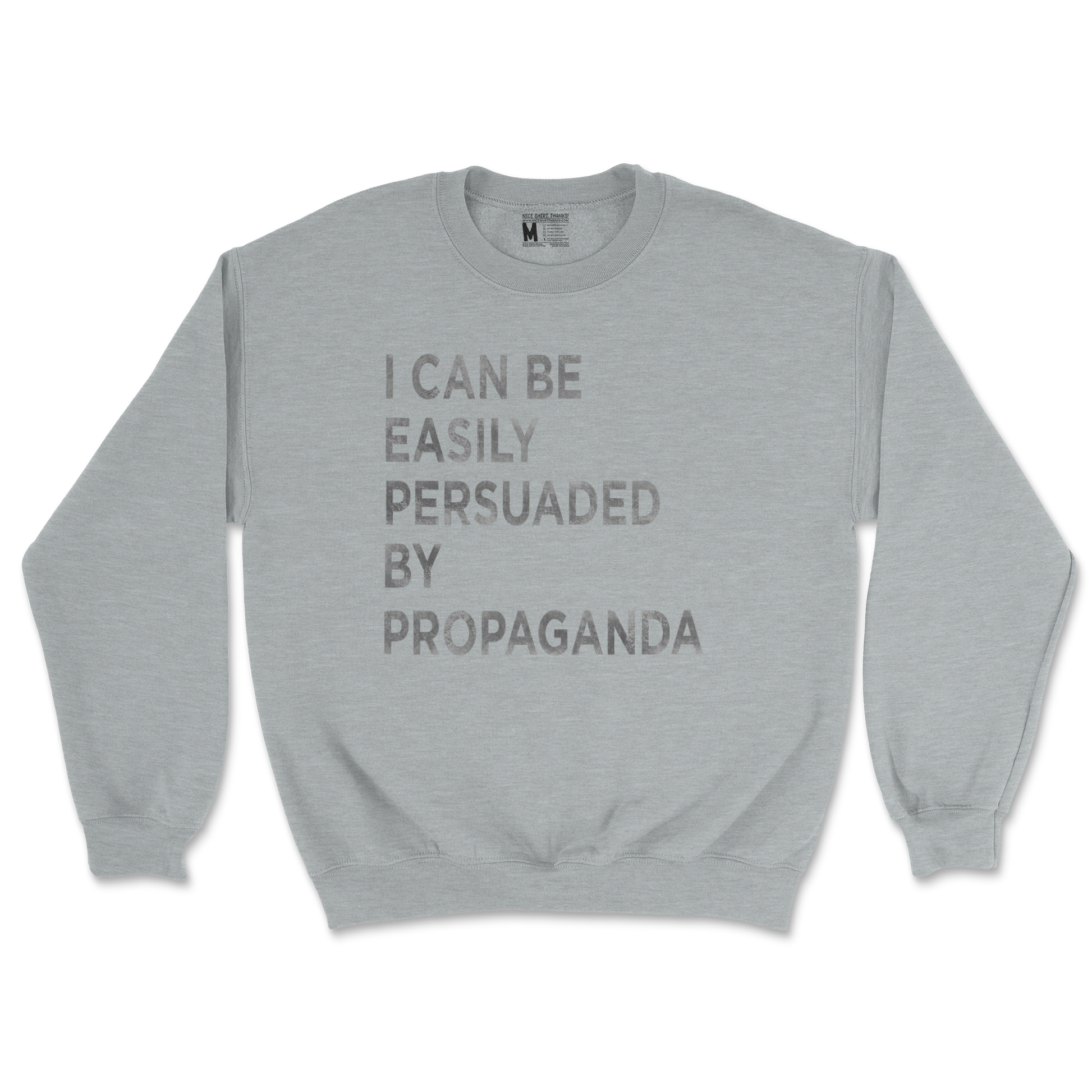 Gildan SoftStyle Crew Neck Propaganda in Sports Grey