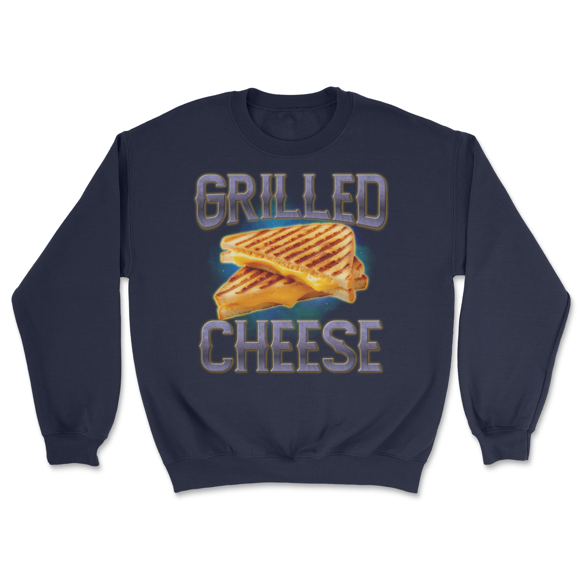 The Nice Shirt Crew Neck Grilled Cheese  in Navy