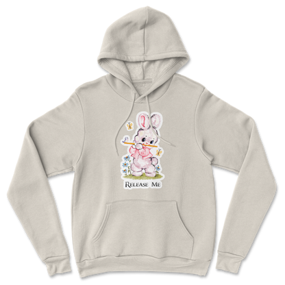 Heavy Blend Hoodie Cute Bunny in Sand