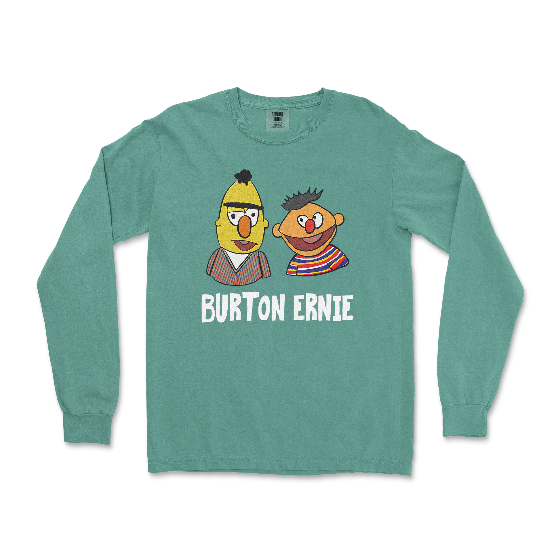 Comfort Colors Long Sleeve Burton Ernie in LightGreen