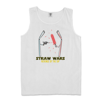 Comfort Colors Tank Top Straw Wars in White