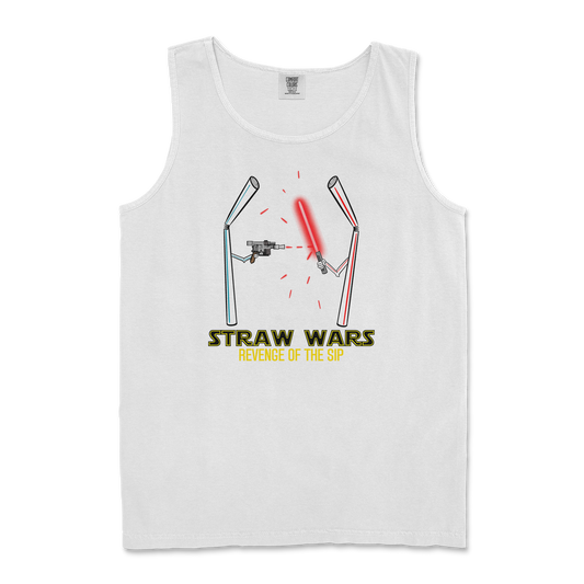 Comfort Colors Tank Top Straw Wars in White