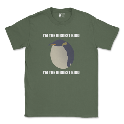 Gildan SoftStyle T-Shirt I Am The Biggets Bird in Military Green