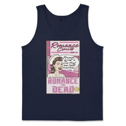 Gildan SoftStyle Tank Top Romance is Dead in Navy